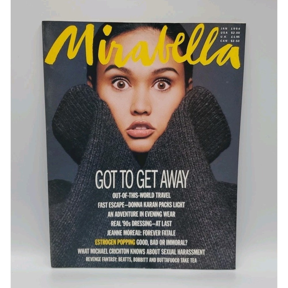 1994 January MIRABELLA Fashion Magazine Tia Carrere Front Cover